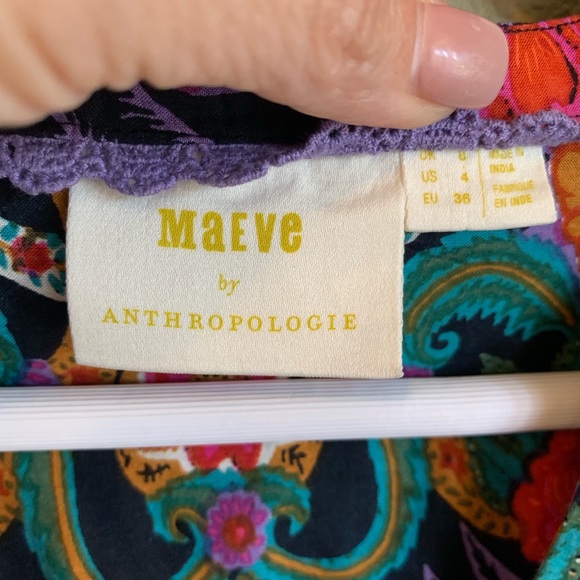 ANTHROPOLOGIE Maeve Boho Top - Picture 3 of 8
